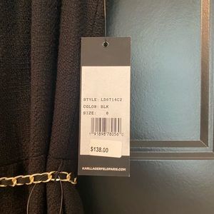 Karl Lagerfeld dress with gold belt!